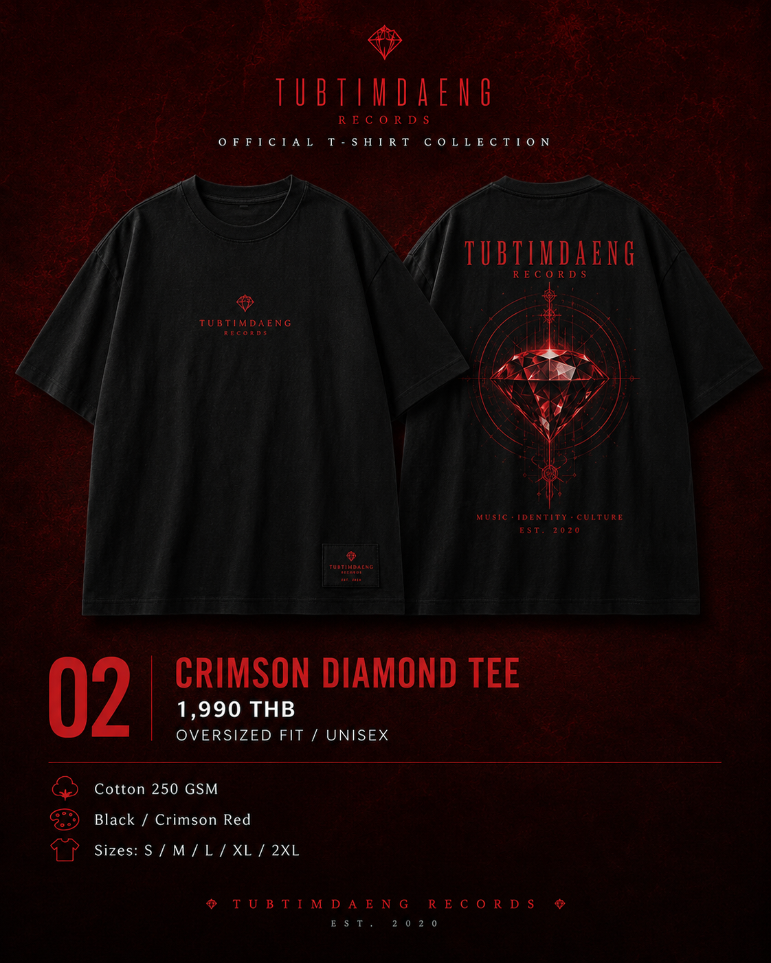 Crimson Diamond Tee